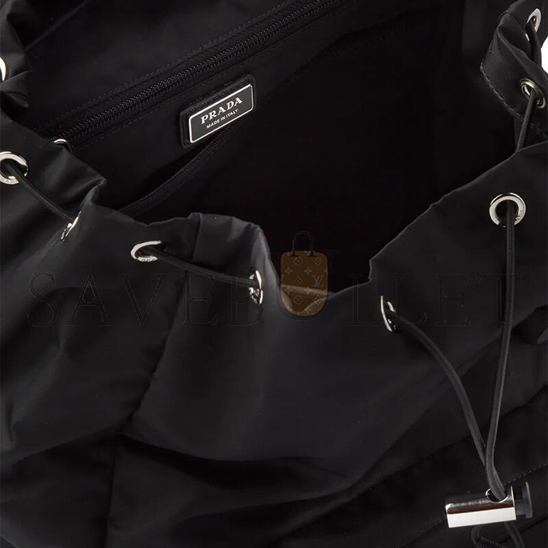 PRADA SPEEDROCK RE-NYLON AND LEATHER BACKPACK 2VZ123 (46*28*22cm)